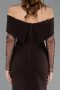 Robe de Cérémonie Midi Brun ABK2522