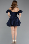 Tenue de Soirée Mini Bleu Marine ABK2512