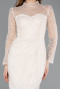 Robe de Soirée Longue Perlé Beige ABU5638