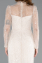 Robe de Soirée Longue Perlé Beige ABU5638