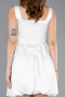 Tenue de Soirée Courte Satin Blanc ABK2529