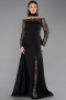 Robe de Soirée Longue Noir ABU5662