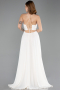 Robe de Soirée Longue Blanc ABU5632