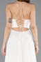 Robe de Soirée Longue Blanc ABU5632