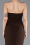Robe Queue de Poisson Longue Brun ABU5680