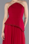 Robe de Soirée Longue Mousseline Fuchsia foncé ABU5681