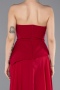 Robe de Soirée Longue Mousseline Fuchsia foncé ABU5681