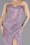 Robe De Soirée Lacé Longue Lavande ABU5642