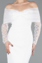 Robe de Cérémonie Midi Blanc ABK2533