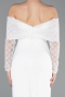 Robe de Cérémonie Midi Blanc ABK2533