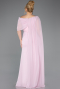 Robe De Soirée Grande Taille Mousseline Longue Poudre ABU5419