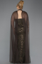 Robe De Fiançailles Grande Taille Longue Kaki ABU5596