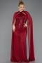 Robe De Fiançailles Grande Taille Longue Rouge Bordeaux ABU5596