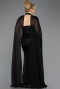 Robe De Fiançailles Grande Taille Longue Noir ABU5596