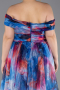 Robe De Soirée Grande Taille Longue Bleu Saxe ABU5263