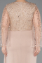 Robe de Soirée Grande Taille Longue Mousseline Or ABU5624