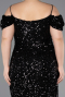 Robe De Invitation Grande Taille Midi Noir ABK2534