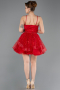 Tenue de Soirée Courte Rouge ABK2435