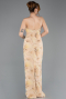 Robe de Soirée Longue Squameuse Or ABU5713
