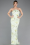 Robe de Soirée Longue Squameuse Menthe ABU5713