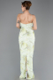 Robe de Soirée Longue Squameuse Menthe ABU5713