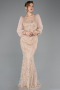 Robe de Soirée Longue Perlé Or ABU5695