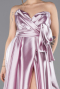 Robe de Soirée Longue Satin Poudre ABU4774
