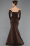 Robe De Soirée Longue Brun ABU4398