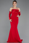 Robe de Soirée Longue Rouge ABU4642