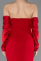 Robe de Soirée Longue Rouge ABU4642