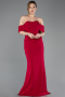 Robe De Soirée Longue Fuchsia foncé ABU5559