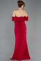 Robe De Soirée Longue Fuchsia foncé ABU5559