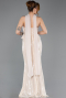 Robe Queue de Poisson Longue Beige ABU5721