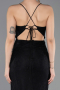 Robe de Soirée Longue Dantelle Noir ABU5719