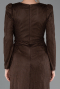 Robe de Soirée Longue Dantelle Brun ABU5720