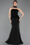 Robe Queue de Poisson Longue Noir ABU5704