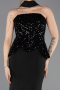 Robe Queue de Poisson Longue Noir ABU5704