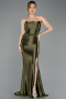 Robe de Soirée Longue Kaki ABU5707