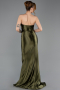 Robe de Soirée Longue Kaki ABU5707
