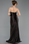 Robe de Soirée Longue Brun ABU5707