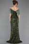 Robe de Soirée Longue Kaki ABU5711