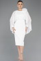 Robe de Cérémonie Midi Blanc ABK2382