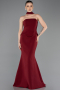 Robe de Soirée Longue Rouge Bordeaux ABU5735