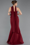 Robe de Soirée Longue Rouge Bordeaux ABU5735