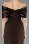 Robe De Soirée Longue Brun ABU5352