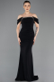 Robe Queue de Poisson Longue Noir ABU5740