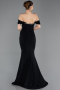 Robe Queue de Poisson Longue Noir ABU5740