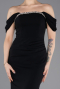 Robe Queue de Poisson Longue Noir ABU5740