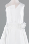 Robe de Soirée Enfants Courte Satin Blanc ABK2521