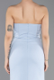Robe de Soirée Longue Bleu clair ABU5747